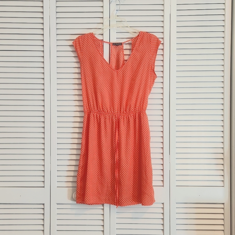 BeBop Orange Polkadot Summer Dress